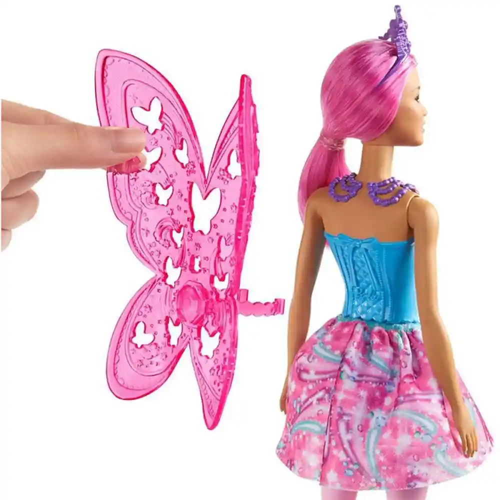 Barbie Muñeca Hada Con Vestido Brillante