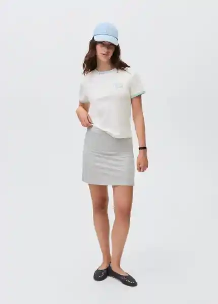 Camiseta Malibu Offwhite Talla 21 Niñas Mango