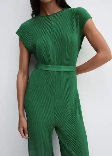 Enterizo Mono Jungla-A Verde Talla L Mujer Mango