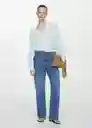 Camisa Bamboo Azul Talla M Mujer Mango