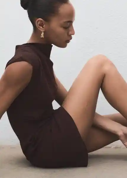Vestido Carlota2 Chocolate Talla M Mujer Mango