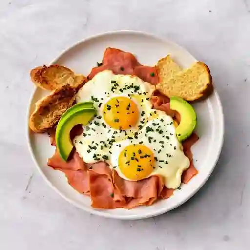 Huevos con pastrami
