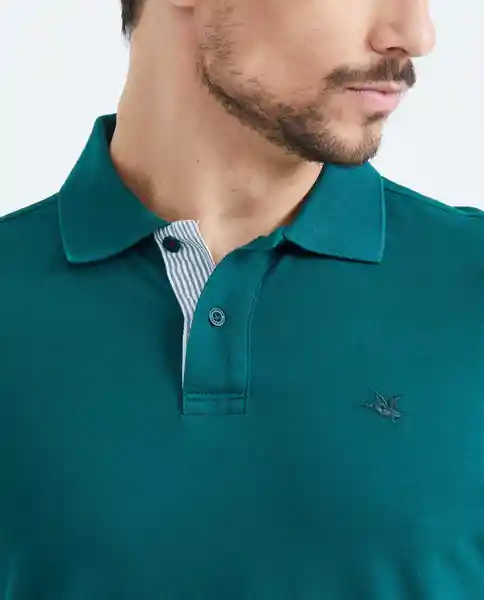 Camiseta Polo Verde Pluvisilva Ultraoscuro Talla M Chevignon