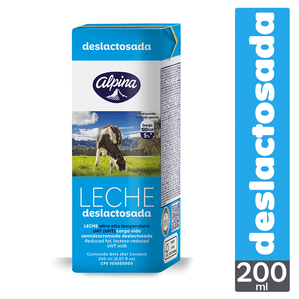 Alpina Leche Deslactosada 200 mL