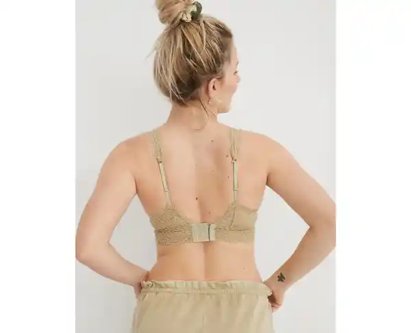 American Eagle Brasier Lace Padded Basic Verde 400347837466