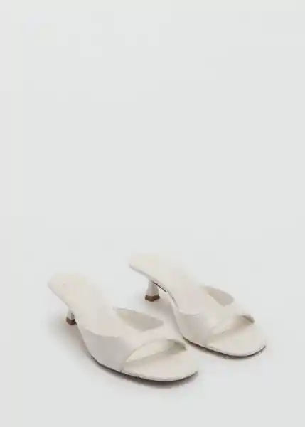 Sandalias Lidia Blanco Talla 37 Mujer Mango