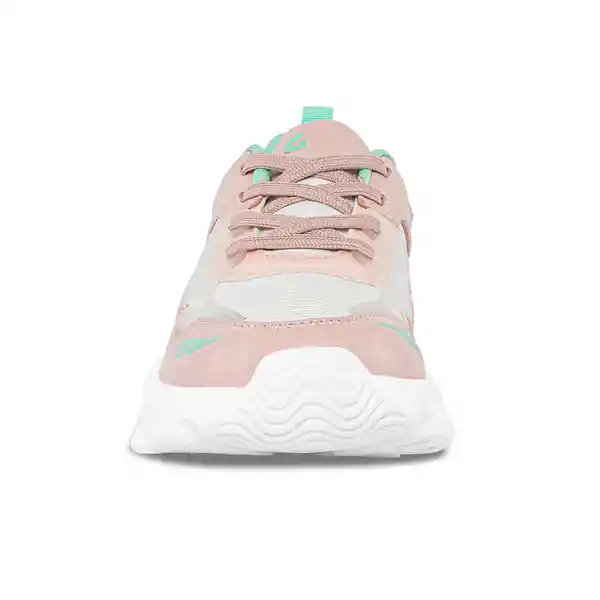 Los Gomosos Tenis Gorod Mujer y Niña Rosa Blanco Talla 32