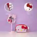 Bolsa Maquillaje Malla Circular Cinnamoroll Serie Sanrio Miniso