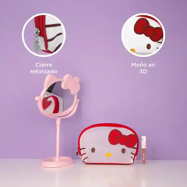 Bolsa Maquillaje Malla Circular Cinnamoroll Serie Sanrio Miniso