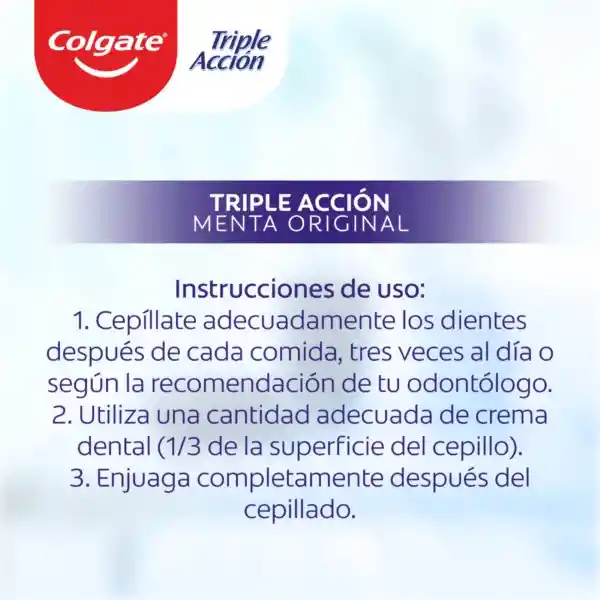 Colgate Crema Dental Triple Acción 150 mL x 3 Und