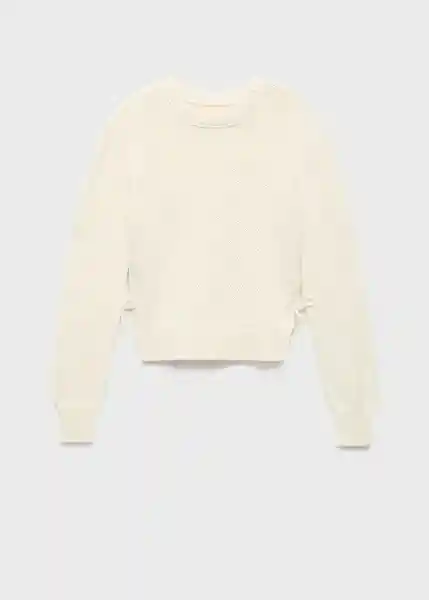 Jersey Lazos Crudo Talla S Mujer Mango