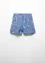 Short Daisy-H Azul Talla XL Mujer Mango