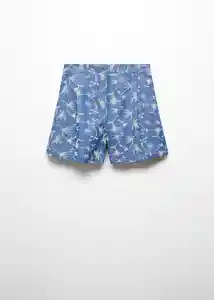 Short Daisy-H Azul Talla XL Mujer Mango