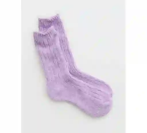 Medias Aerie Morado Talla One Size American Eagle