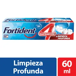 Fortident Crema Dental Cuatriacción Limpieza Profunda