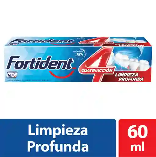 Fortident Crema Dental Cuatriacción Limpieza Profunda