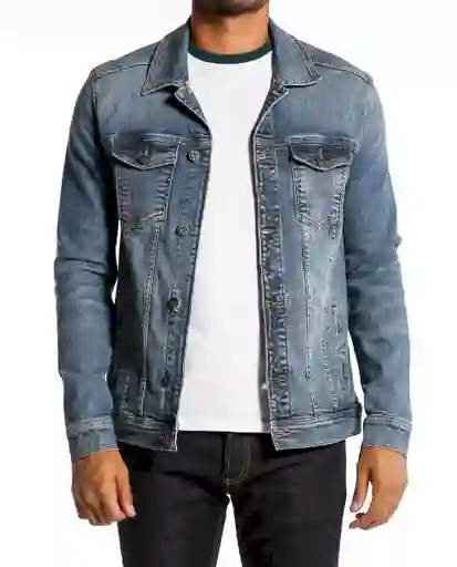 Chaqueta Linea Medio Azul Talla L Hombre Chevignon