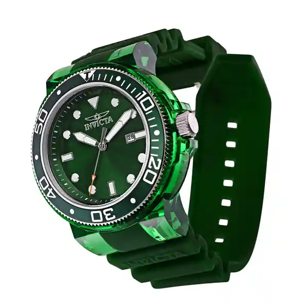 Invicta Reloj Hombre Verde Transparente Inv32332