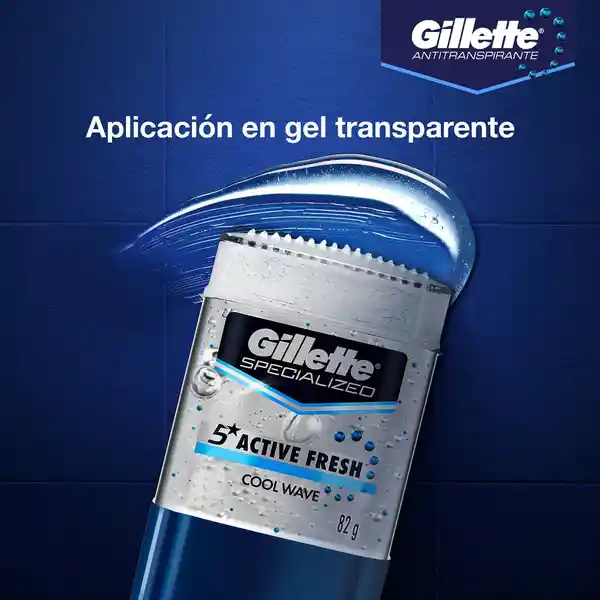 Gel Antitranspirante Gillette Active Fresh Cool Wave 82 g