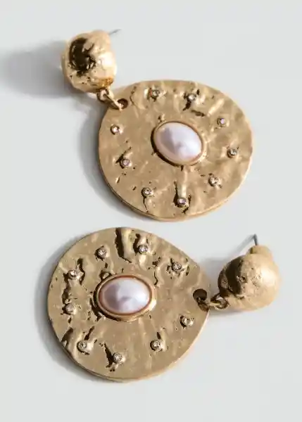 Pendientes Cata Oro Talla 99 Mujer Mango