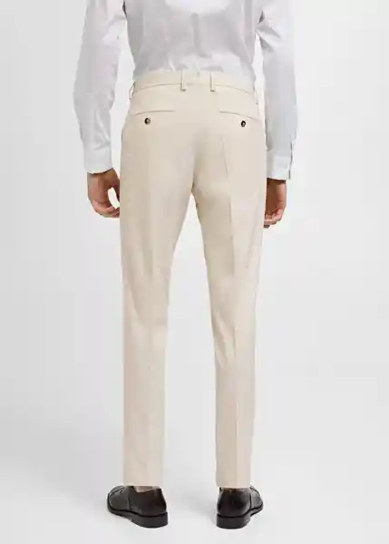 Pantalón Paris Crudo Talla 40 Hombre Mango