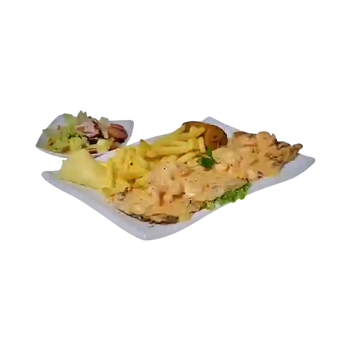 Pechuga con Camarones