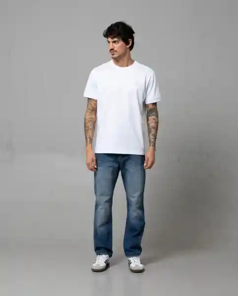 Camiseta Hombre Blanco L 100G005_BLA110601 Rifle