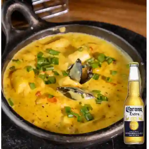 Combo Cazuela de Mariscos + Corona Extra 355 ml