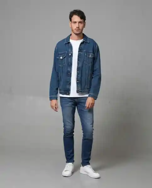 Chaqueta Hombre Azul Talla M 123G003_AZU194024 Rifle