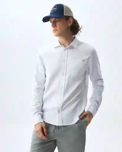 Camisa Hombre Blanco Talla M 811G501_BLA110601 Americanino