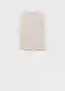 Top Rayo Offwhite Talla S Mujer Mango
