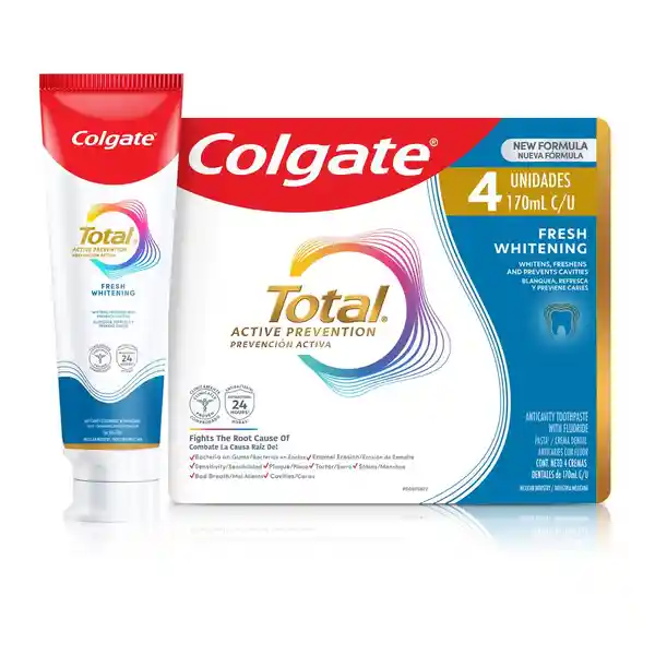 Colgate Pasta Dental Total Prevención Activa Fresh Mint