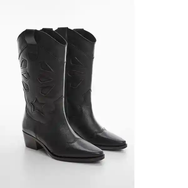 Botas Alba Negro Talla 38 Niñas Mango