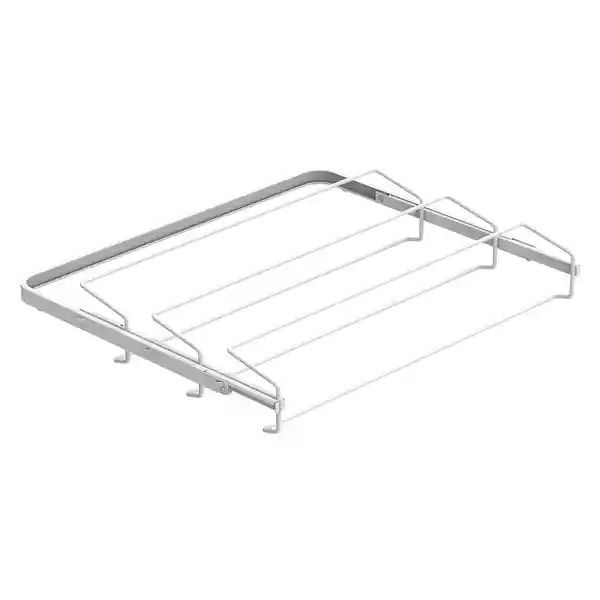 Hacks & Racks Organizador Retráctil Zapatos Alambre Blanco