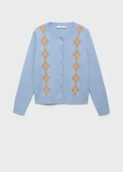 Cárdigan Bimbu Celeste Talla XS Mujer Mango
