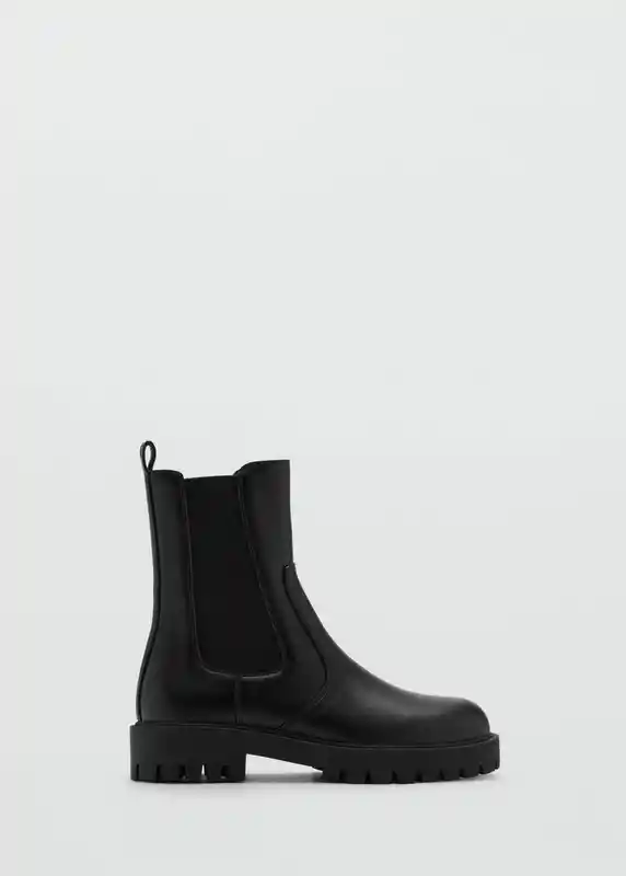 Botines Celer Negro Talla 35 Mujer Mango