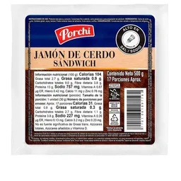 Porchi Jamón de Cerdo Sándwich