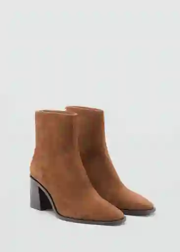 Botines Glorias Taupe Talla 37 Mujer Mango
