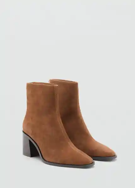 Botines Glorias Taupe Talla 37 Mujer Mango