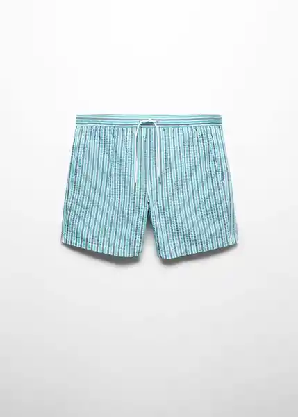 Short Bañador Rayac Celeste Talla M Hombre Mango