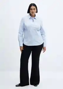 Camisa Sofía Celeste Talla XS Mujer Mango