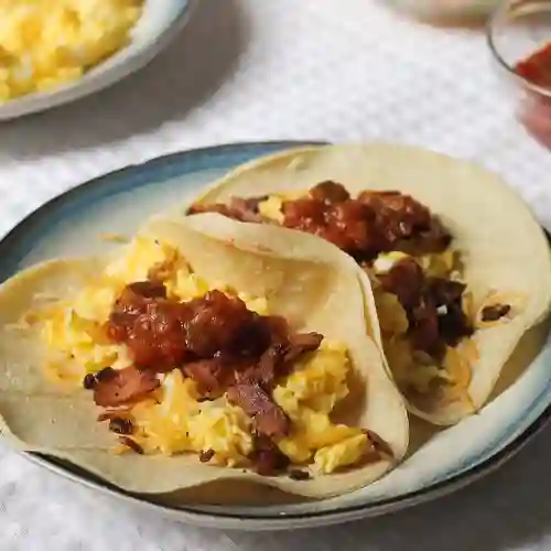 Tacos de Desayuno (tocineta)