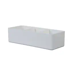 Organizador de Plástico de 3 Compartimentos Blanco Miniso