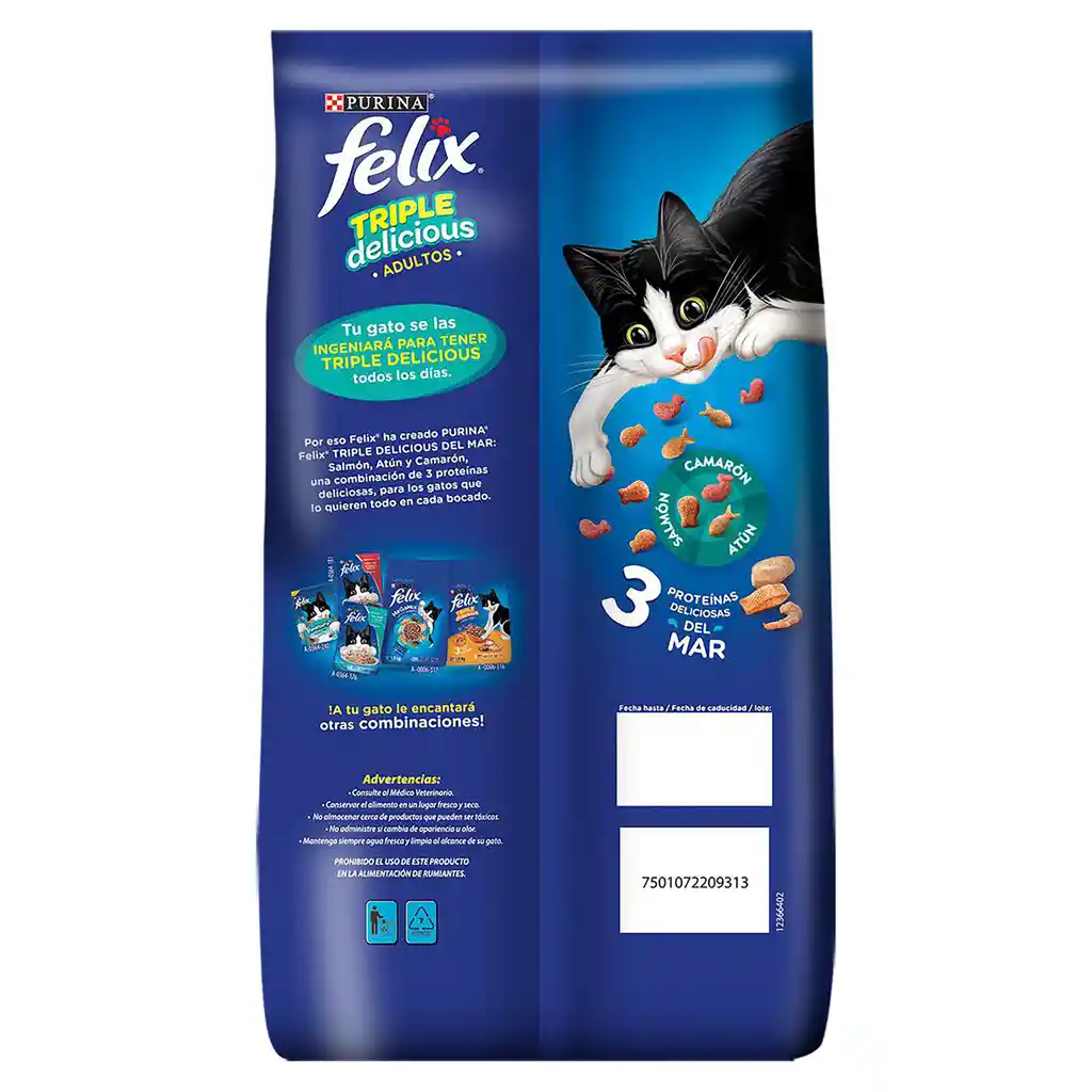 Felix Alimento para Gatos Adultos Triple Delicious