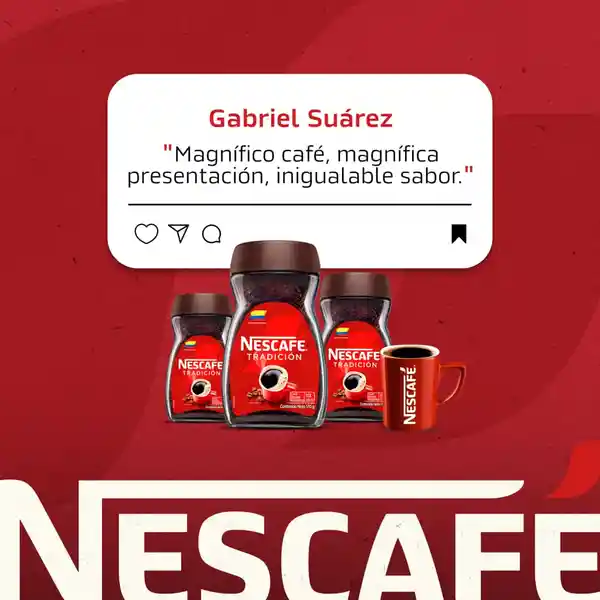 Café instantáneo NESCAFÉ Tradición x 85g