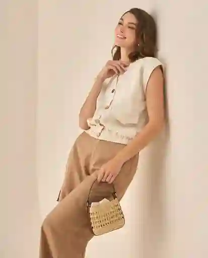 Chaqueta Crudo Beige Claro Talla M 423G005 Esprit