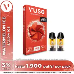 Vuse Vape Epod sabor Watermelon con1900 Puffs 3%