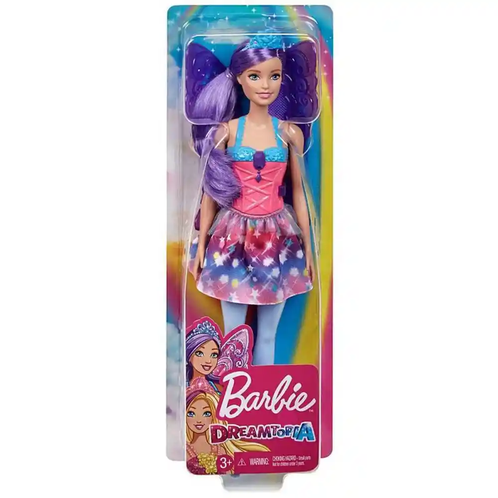 Barbie Muñeca Hada Con Vestido Brillante