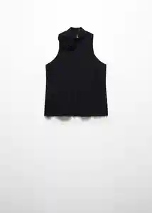 Blusa Flori Negro Talla S Mujer Mango