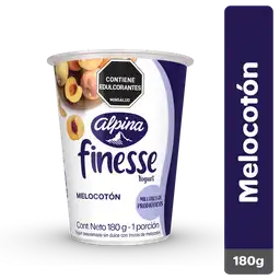 Finesse Yogurt con Probióticos Sabor Melocotón